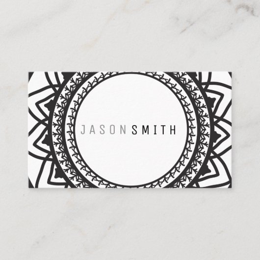 マンダラパターン 名刺 (正面)