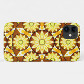 マンダラパターン、茶色と金ゴールドの色合い Case-Mate iPhoneケース (裏面(横))