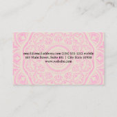 マンダラパターン | Yoga着席ポーズロゴ 名刺 (裏面)