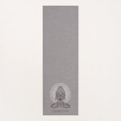 マンダラパーソナライズされたス蓮ポーズ両面 ヨガマット (正面)