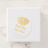マンダラパーソナライズされたデザイン名結婚foiled's フェイバータグ (箱)