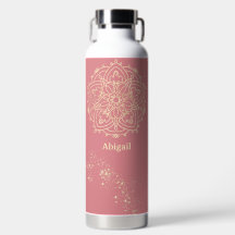 マンダラパーソナライズされたバラピンク金ゴールド瞑想