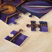 マンダラパープル金ゴールド ジグソーパズル (側面)