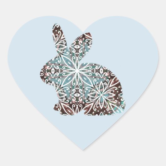 マンダラビットチョコレートアンドブルース ハートシール (正面)