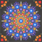 マンダラビニールのシール シール (正面)