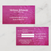 マンダラピンクヨガ瞑想友人を参照 紹介カード (正面/裏面)