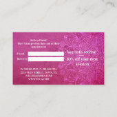 マンダラピンクヨガ瞑想友人を参照 紹介カード (裏面)