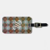 マンダラピーコックボホインスピレーションズモノグラム ラゲッジタグ (正面横)