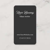 マンダラピーコックボホインスピレーション 名刺 (裏面)