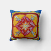 マンダラピーススロークッション41 x 41 cm クッション (裏面)