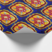 マンダラピースラッピング紙、30インチx 6フィート ラッピングペーパー (角)