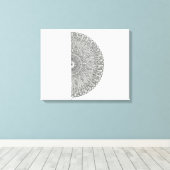 マンダラファン キャンバスプリント (インサイチュ (ウッドフロア))