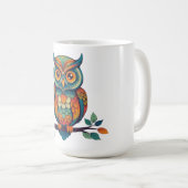 マンダラフクロウ コーヒーマグカップ (正面右)