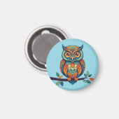 マンダラフクロウ マグネット (正面/裏面)