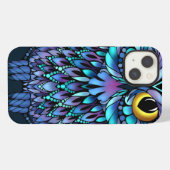 マンダラフクロウiphoneケース iPhoneケース (裏面横)