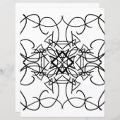 マンダラフラクタルのカラーリングページ (正面/裏面)