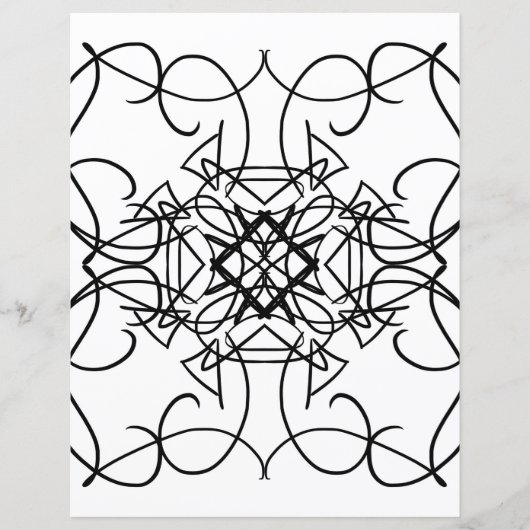 マンダラフラクタルのカラーリングページ (正面)