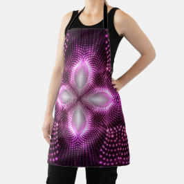 マンダラフラクタルサイケデリックレトロトリップ（幻覚体験）のような エプロン
