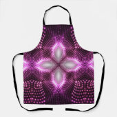 マンダラフラクタルサイケデリックレトロトリップ（幻覚体験）のような エプロン (正面)