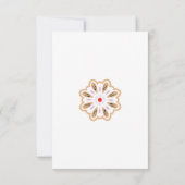 マンダラフラワーアートプリント | ボホデコール サンキューカード (裏面)