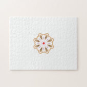 マンダラフラワーアートプリント | ボホデコール ジグソーパズル (横)