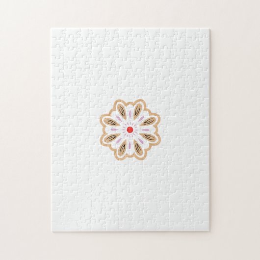 マンダラフラワーアートプリント | ボホデコール ジグソーパズル (縦)