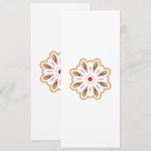 マンダラフラワーアートプリント | ボホデコール セーブザデート (正面/裏面)