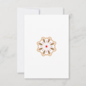 マンダラフラワーアートプリント | ボホデコール セーブザデート (正面)