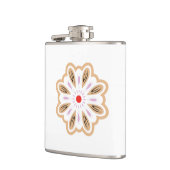 マンダラフラワーアートプリント | ボホデコール フラスク (左)