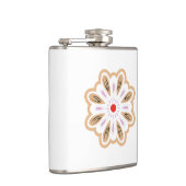マンダラフラワーアートプリント | ボホデコール フラスク (右)