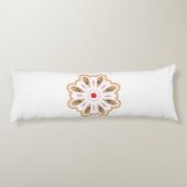 マンダラフラワーアートプリント | ボホデコール ボディピロー (裏面)