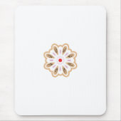 マンダラフラワーアートプリント | ボホデコール マウスパッド (正面)