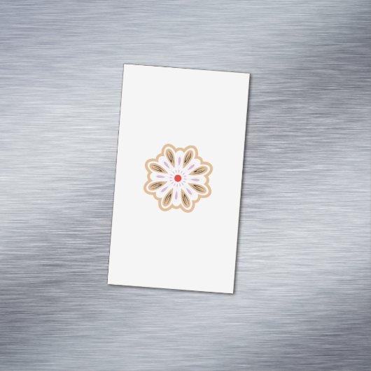 マンダラフラワーアートプリント | ボホデコール マグネット名刺 (インサイチュ)