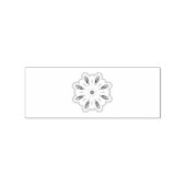 マンダラフラワーアートプリント | ボホデコール ラバースタンプ (インプリント)