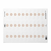 マンダラフラワーアートプリント | ボホデコール ラベル (フルシート)