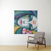 マンダラフラワーウィメンズ タペストリー (インサイチュ(横))