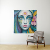 マンダラフラワーウィメンズ タペストリー (インサイチュ)