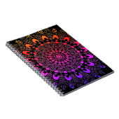 マンダラフラワーデザインスケッチアート ノートブック (右側)