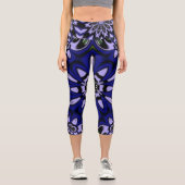 マンダラフラワーデザイン カプリレギンス (正面)