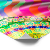 マンダラフラワーデザイン ポスター (角)