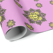 マンダラフラワーパターン装飾用クッション ラッピングペーパー (ロールコーナー)