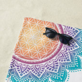 マンダラフラワー・オブ・ライフ・サン ビーチタオル (インサイチュ)