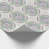 マンダラフロリブンダデザインオン包み紙 ラッピングペーパー (角)