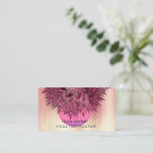 マンダラフローラボホマッサージヨガインストラクターブシン 名刺 (スタンド正面)