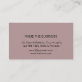 マンダラフローラボホマッサージヨガインストラクターブシン 名刺 (裏面)