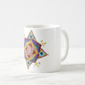 マンダラフローラ金ゴールドピンクスケッチホワイトマグ コーヒーマグカップ (正面右)