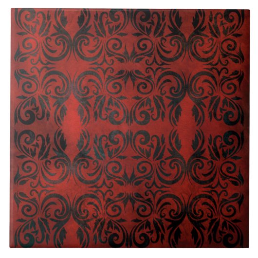 マンダラブラックのロマンエレガントティックな陶器タイル タイル (正面)