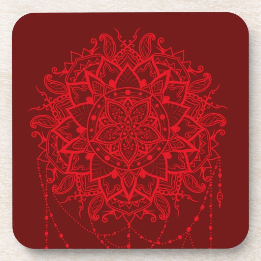 マンダラブルゴーニュインディアン コースター (正面)