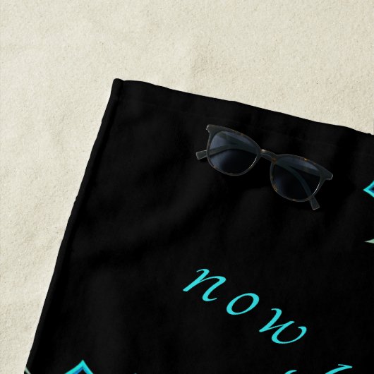 マンダラブルーはっきりしたマンダ鮮やかラ ビーチタオル (インサイチュ)