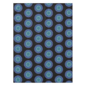 マンダラブルーブラックグリーンバースデーパーティー テーブルクロス (正面)